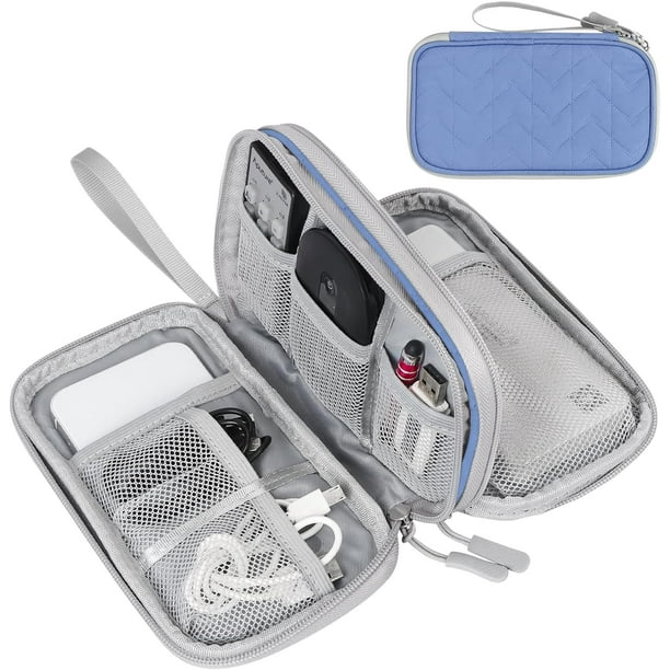 FYY Travel Cable Organizer Pouch Electronic Accessories Carry Case Portable Waterproof Double Layers All in One Storage Bag for Cord Charger Phone