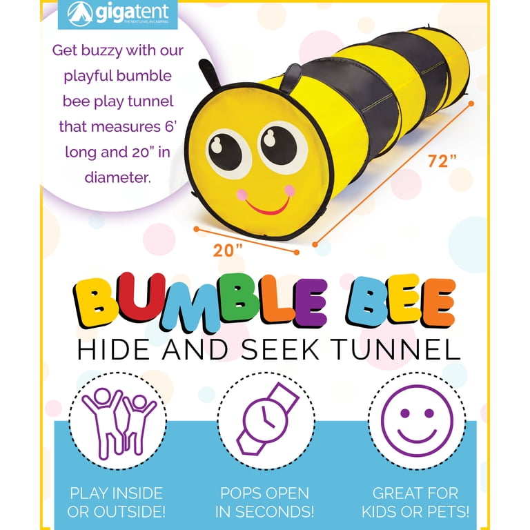 GigaTent Bumblebee Pop-Up Play Tunnel photo 4