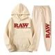thumbnail image 2 of Conjunto de Sudadera con capucha y pantalones para hombre y mujer, jersey con estampado en bruto, pantalones de chándal y2k, ropa deportiva informal Unisex, traje de 2 piezas, Otoño e Invierno xuanjing unisex, 2 of 2