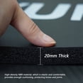 thumbnail image 4 of YR Extra Thick 20mm Yoga Mat High-density NBR Foam Pilates Exercise Stretching Fitness Mats, 76” x 24”, Black, 4 of 9