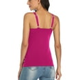 thumbnail image 5 of Charmo Wider Straps Tank Tops for Women Cotton Undershirt with Shelf Bra Basic Camisole, 5 of 5