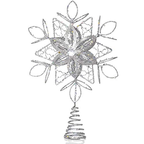 Adorno de árbol de Navidad Ornativity Copo de nieve en forma de flor