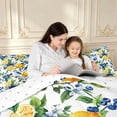 thumbnail image 4 of Erosebridal Watercolor Bird Animals Twin Comforter Sets,Rustic Branch Bedding Set,White Blue,Reversible,2pcs,1 Comforter and 1 Pillowcase, 4 of 7