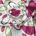thumbnail image 5 of Ambesonne Pink and Green Window Valance, Circles Spots, 54" X 18", Dark Pink Green Black, 5 of 5