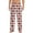 White, variant on Red and black argyle Print Men's Home Trousers, Elastic Drawstring Home Pajamas Clothing Suitable for Adult Men-Large