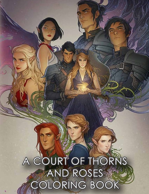 A Court of Thorns and Roses coloring book Fantasy coloring book for adults 
