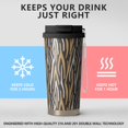 thumbnail image 2 of Leopard Print 18oz Double Drinking Coffee Mug – Vacuum Insulated Stainless Steel Travel Cup with Leakproof Lid, 316 Steel Thermos Tumbler for Hot & Cold Beverages, 2 of 6