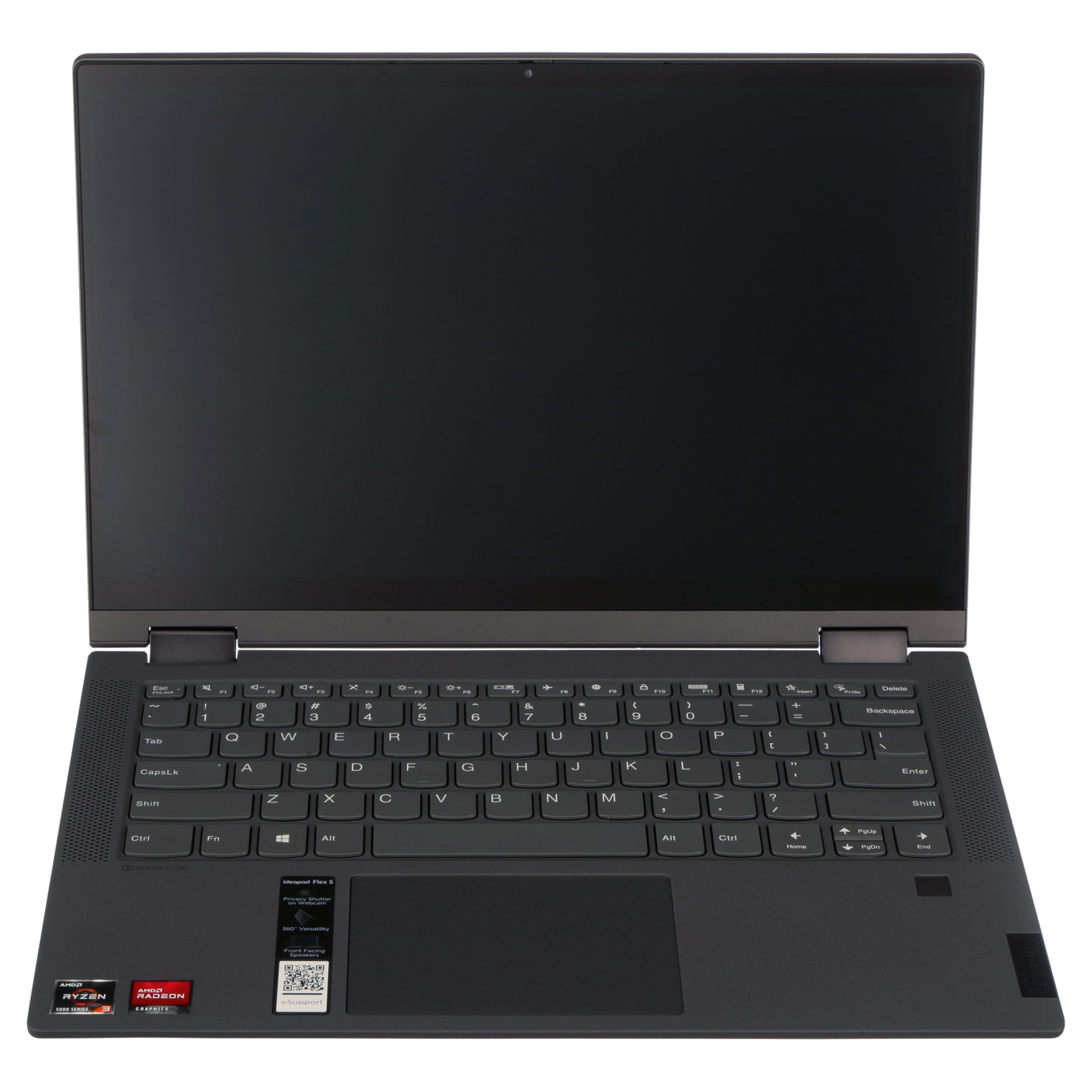 Lenovo Ideapad Flex 5 14" FHD 2-in-1 Touchscreen Laptop, AMD Ryzen 3, 4GB RAM, 128GB SSD, Graphite Gray, Windows 10, 82HU003JUS - image 3 of 21