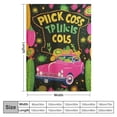 thumbnail image 4 of Nawypu  Dill Pickle Gifts, Pickle Blanket for Women, Funny Pickle Lovers Gifts for Birthday Christmas, Food Vegetarian Pickles Themed Flannel Throw Blanket Just AGirl Who Loves Pickles " A003, 4 of 6