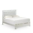 thumbnail image 4 of East West Furniture PA05-Q1NDM0 Pandora 4 Pc Bedroom Set with a queen size bed 2 modern nightstands, Bedroom Dresser, and Large Mirrors - White Finish, 4 of 4