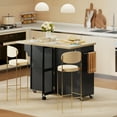thumbnail image 2 of HOMCOM Kitchen Island w/ Storage and Charging Station, Rolling Kitchen Cart, 2 of 10