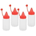 thumbnail image 4 of 4 botellas pequeñas para condimentos: recipientes de viaje flexibles, mini botellas para salsas y aderezos, ideales para loncheras, picnics y cocina. Dispensador reutilizable., 4 of 7