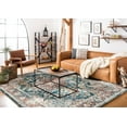thumbnail image 4 of Safavieh Carlyle Blaine Medallion Area Rug, Turquoise/Ivory, 6'7" x 6'7" Square, 4 of 12