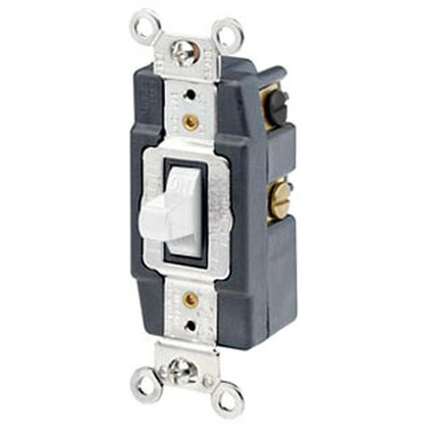 Leviton 1286W 20Amp 120/277Volt Toggle DoublePole AC Quiet Switch