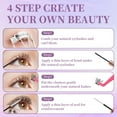 thumbnail image 6 of DIY Lash Extension Mix Styles Individual Lash Clusters with Bond&Seal Remover Tweezers Lash Brush eye Makeup tool, 6 of 9