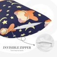 thumbnail image 5 of Naloa Corgi Lying With Moons And Stars Pillowcase, Throw Pillowcase, Wrinkle-Free, Stain-Resistant with Hidden Zipper for Bedroom Sofa - 20"x30", 5 of 9