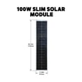 thumbnail image 2 of Go Power Kit Solaire GP-SLIM-100E Panneau Solaire d'Extension; pour Utilisation avec GP-SLIM-100-KIT; 100 Watts; Panneau Solaire Mince; Modèle GP-SLIM-100E, 2 of 5