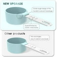 thumbnail image 2 of Measuring Cups & Spoons Set, Stackable Cups and Spoons, Nesting Measure Cups with Stainless Steel Handle, Kitchen Gadgets for Cooking & Baking(white), 2 of 6