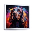thumbnail image 2 of Designart "Artistic Cocker Spaniel" Animals Dog Floater Framed Canvas Art Print, 2 of 5
