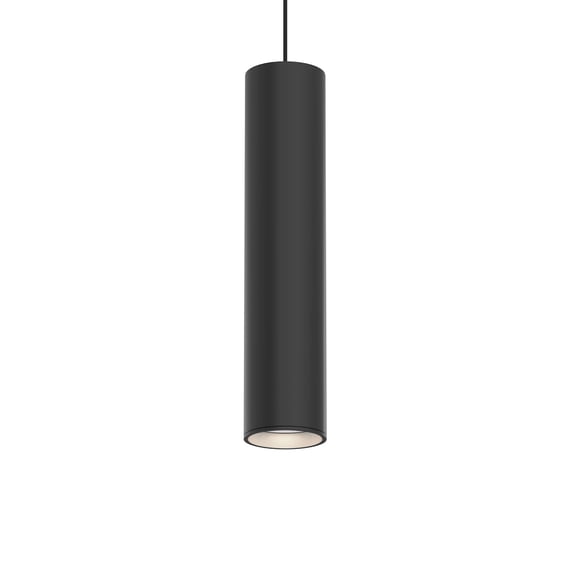 Sonneman 3055.25-25 Alc 1 Light 10" Tall Led Mini Pendant - Satin Black / Bezel Trim