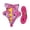 Pink, variant on SeekLGT Small Pet Harness and Leash Set Adjustable Guinea Pig Harness with Cute Dinosaur Print Mesh Vest for Ferrets and Hamsters Soft Breathable 1 Set
