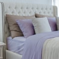 thumbnail image 5 of Luxurious King Size 4-Piece Bamboo Sheet Set, Soft Bed Sheets with Fully Elasticized Deep Pocket Fitted Sheet Envelope Style Pillowcase, Oeko-Tex Certified, Light Purple, 5 of 6