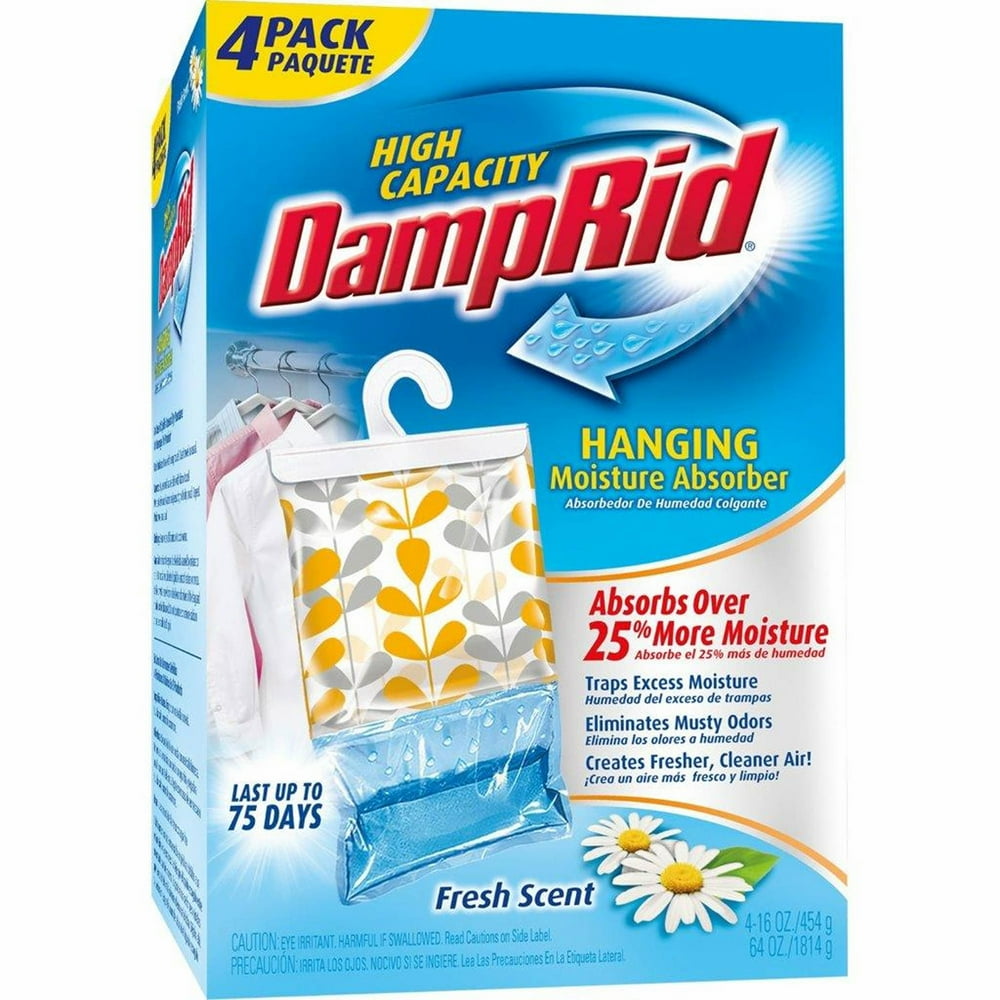 Product of DampRid Hanging Moisture Absorber, Fresh Scent, 4 pk. Air