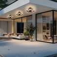 thumbnail image 4 of LED ceiling light with motion detector inside, 22W warm white ceiling lamp, 24 * 20 * 9CM sensor lamp, suitable for hallways, garages, bathrooms, 4 of 5