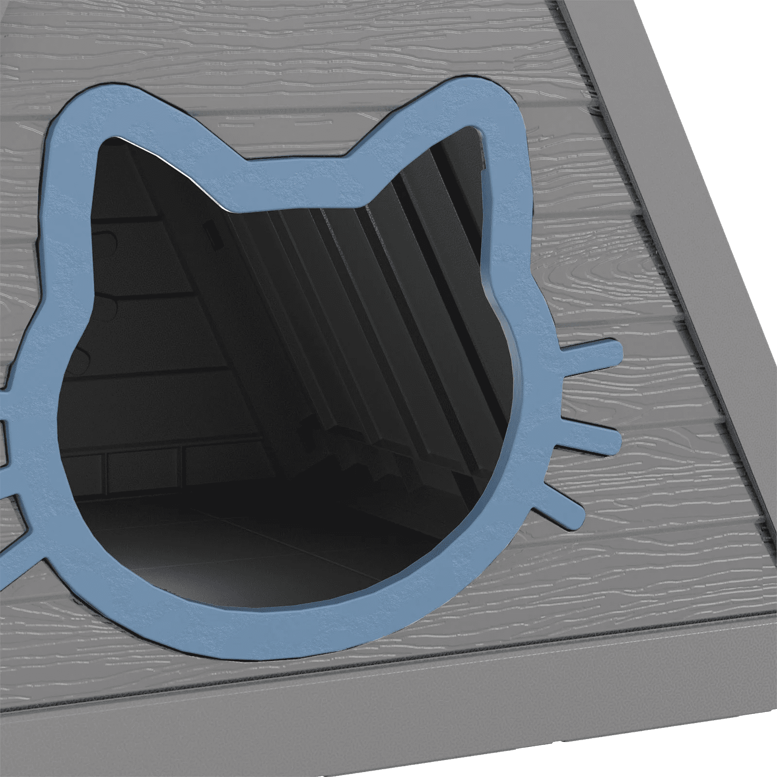 Joxxoaa Cat House for Indoor and Outdoor Cats, Feral Cat Shelter, Suitable for Outdoor Use. Easy to Install and Clean, Ideal for Indoor and Balcony Use.（Black)/(Gray)