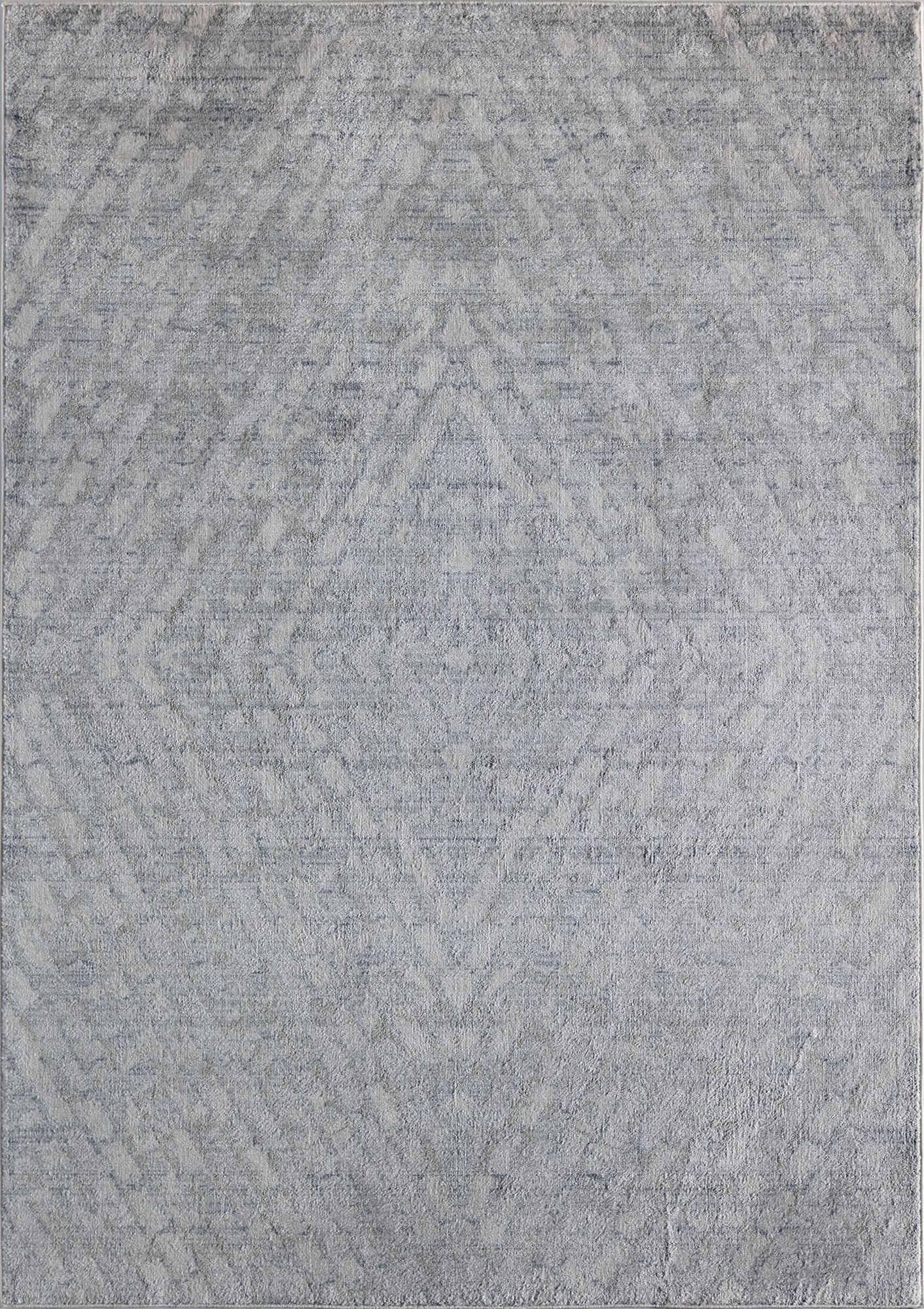 Rugs America Romeo JL70A Misty Gray Abstract Vintage Gray Area Rug, 2'6" x 8'