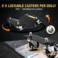 thumbnail image 4 of 2-Piece Car Dolly, 4000 Lbs Capacity Heavy Duty Vehicle Wheel Dolly with 360° Rotational Wheels & Locking Casters, Tire Skates for Moving Trucks, Trailers, Motorcycles, Cars, 4 of 7