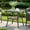 Gray, variant on MEETWARM Wicker Outdoor Side Table, All-Weather Patio Rattan Side Table with Tempered Glass Top and Storage Shelf, Small Patio End Table for Outside Indoor Poolside Deck Garden, Brown