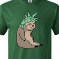 thumbnail image 4 of Inktastic Fourth of July Sloth Lady Liberty T-Shirt, 4 of 5