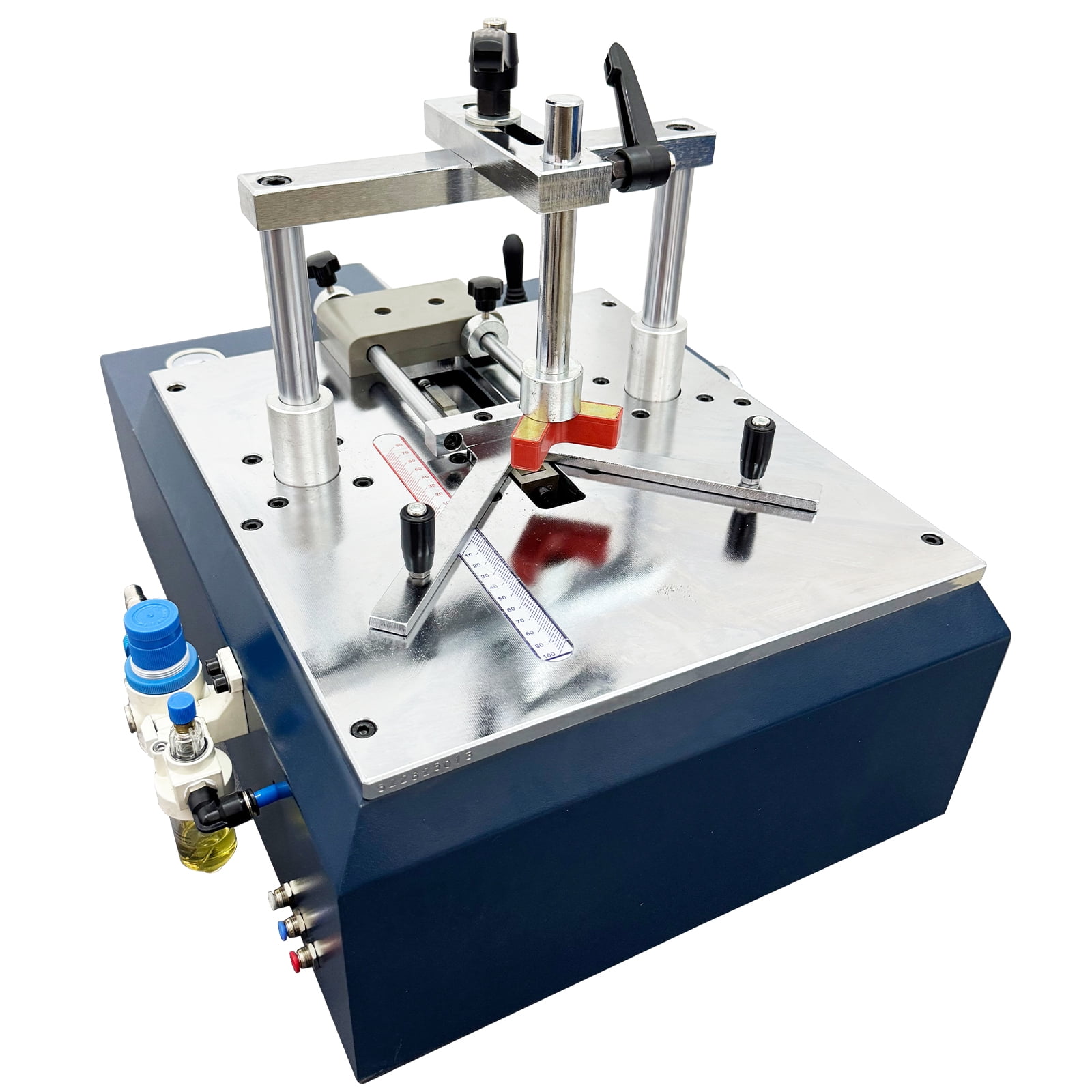 Desktop Pneumatic Picture Frame Nail Angle Machine Wood Frame Joining Machine Adjustable V Nailer