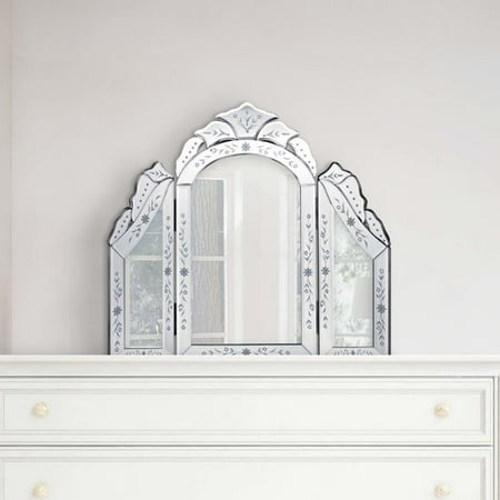 Selections By Chaumont Glass Venetian Tri Fold Dressing Table Mirror Selections By Chaumont Glass Venetian Tri Fold Dressing Table Mirror