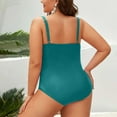 thumbnail image 5 of Clothing 2025!Swimsuit Women Plus Size Ruched Detail Underwire Removable Padded Cups One Piece Swimsuit Women, 5 of 9
