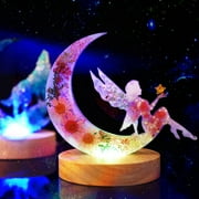 LETS RESIN Resin Molds, Crescents Moon Molds, Epoxy Molds, Silicone Molds for Epoxy Resin, Wolf with Moon, Cat with Moon, Unicorn with Moon