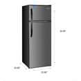 thumbnail image 3 of Premium Levella 7.3 cu ft Energy Star Manual Defrost Top Freezer Refrigerator, 3 of 4