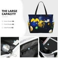 thumbnail image 3 of Saiise Solar System Print Large Capacity Beach Travel Bag Waterproof Durable Multi-Pocket Lightweight & Foldable for Travel, 3 of 7