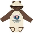 thumbnail image 3 of Inktastic Handsome Like Daddy for Boy Boys Long Sleeve Baby Bodysuit, 3 of 5