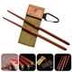 thumbnail image 4 of Palillos plegables de caoba para acampar al aire libre picnic viajes vajilla portátil Barbie Nuevos Originales, 4 of 8