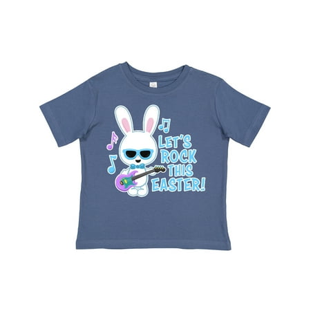 

Inktastic Lets Rock This Easter with Bunny and Guitar Gift Toddler Boy Girl T-Shirt