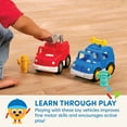 thumbnail image 5 of Battat Tough Truckies Fire Truck and Police Car with Drivers, Baby and Toddler Toys, 5 of 11