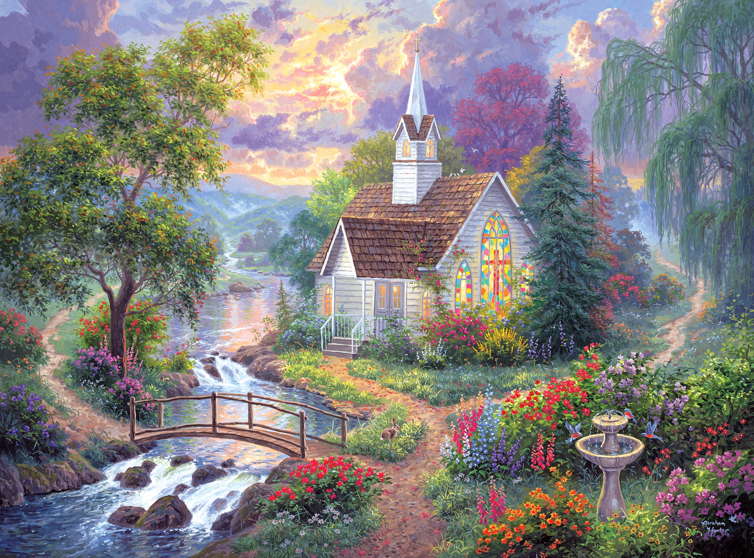 Cra-Z-Art Abraham Hunter 1000-Piece Light Unto My Path Adult Jigsaw Puzzle