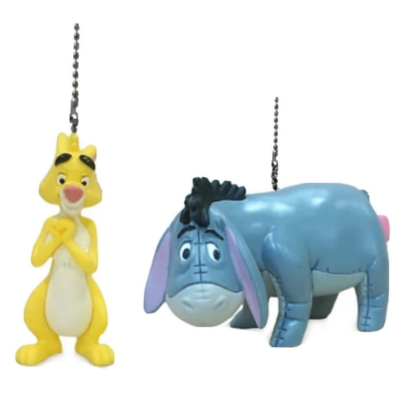 Eeyore & Yellow Rabbit PVC Fan Light Lamp Pull Chain Figure Figurine Disney New