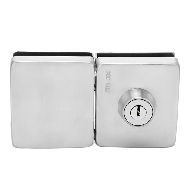 Frameless Glass Door Locks,2PCS Push Sliding Gate Glass Door Lock Push Sliding Gate Lock Superior Craftsmanship