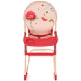 thumbnail image 5 of Roma Prams RHS Dolls Highchair – Flora, Doll Highchair Toy, Feeding & Role‑Play Accessory, RHS Botanical Theme, Kids 3+, Cream & Berry Red, 5 of 12