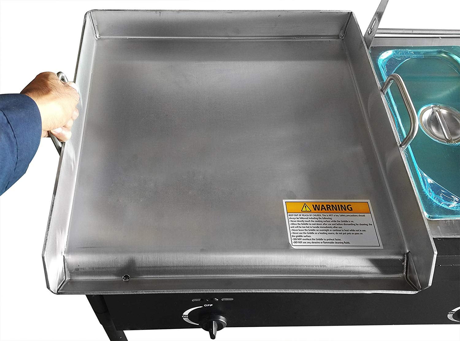 Portable Outdoor Heavy Duty Two Tank Double Deep Fryer Propane Gas Dual