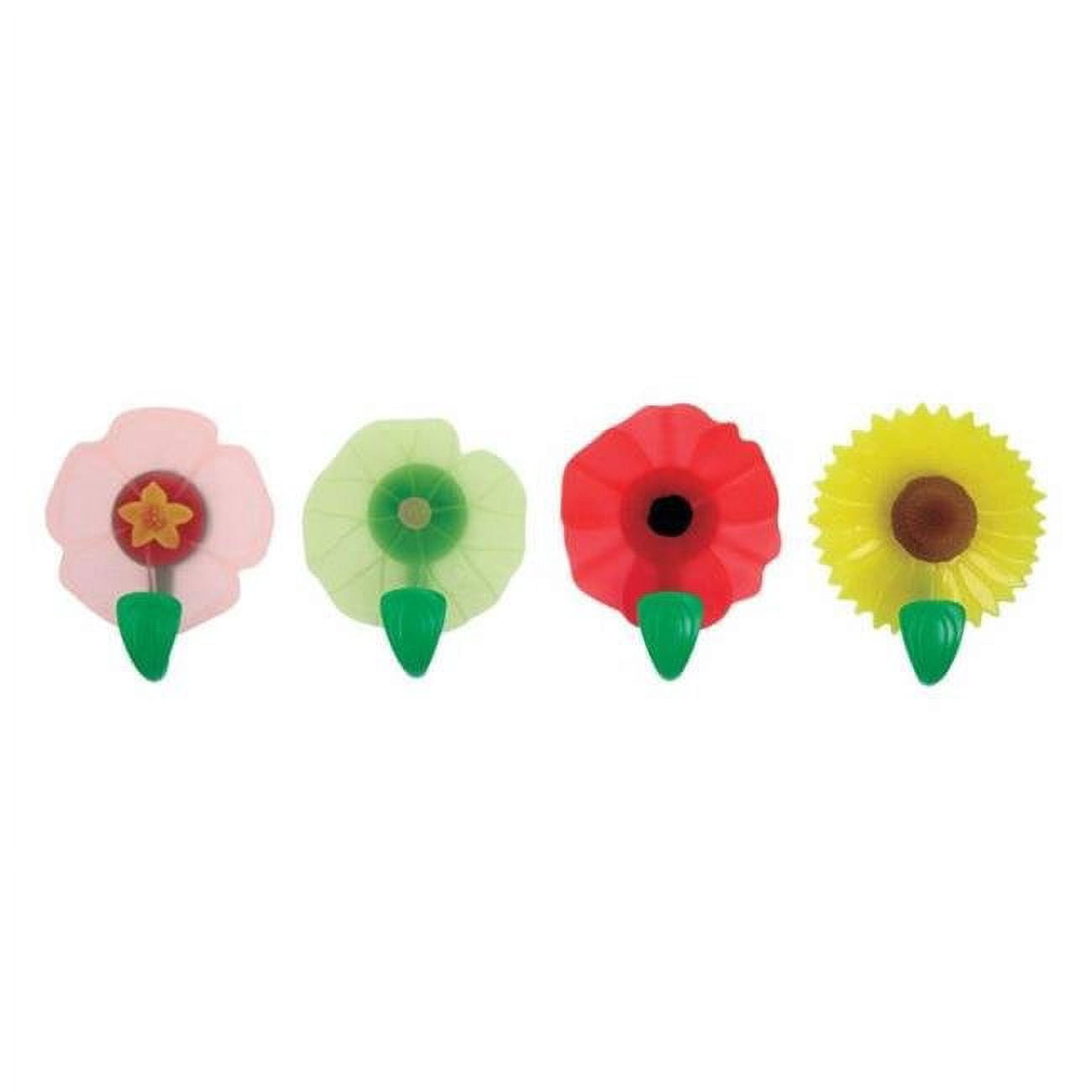 24Pack Charles Viancin 2 in. W x 2 in. L Assorted Colors Magnetic Flower Hooks