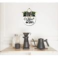 thumbnail image 4 of Eveokoki 11" Coffee Bar decor sign Rustic Farmhouse Wooden Round Retro Coffee Bar Decor Coffee Lover Coffee Station Decor Home Office Kitchen Wall Decor, 4 of 5